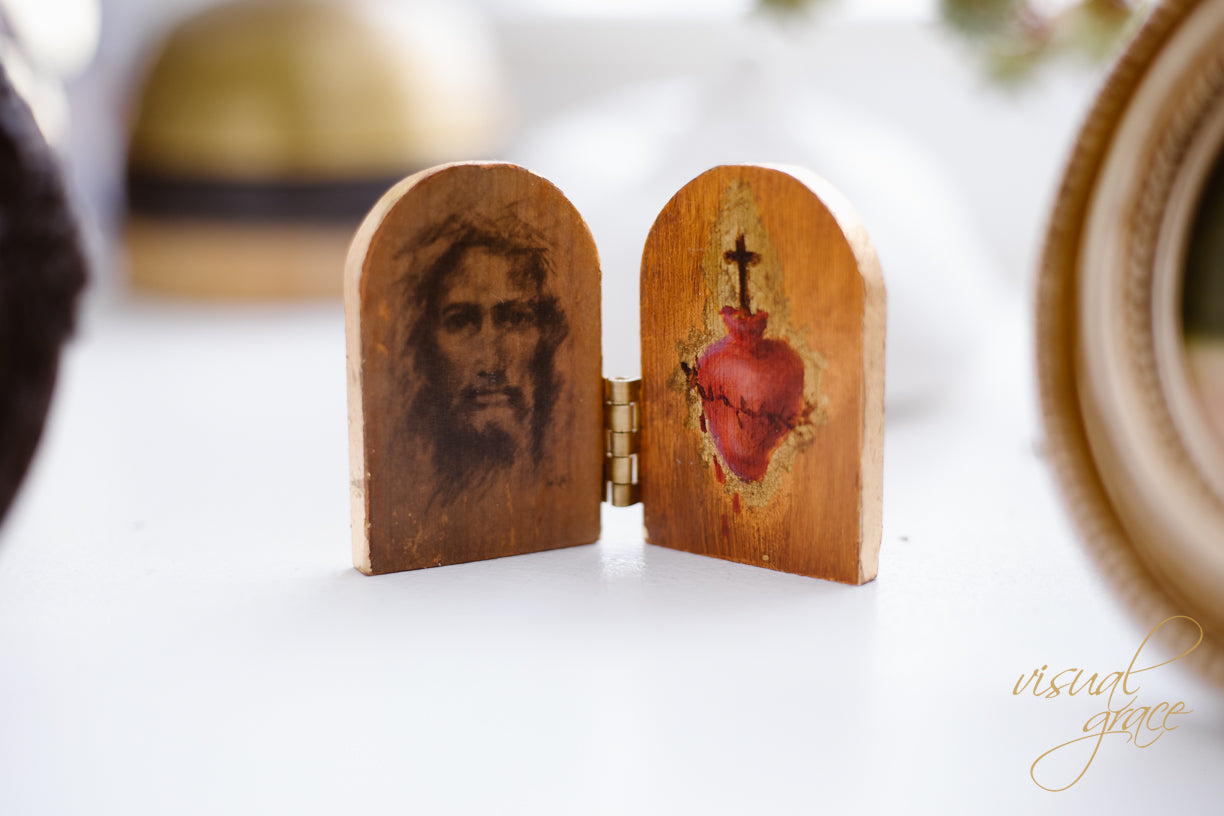 Face of Christ Diptychs | Original Mini Painting