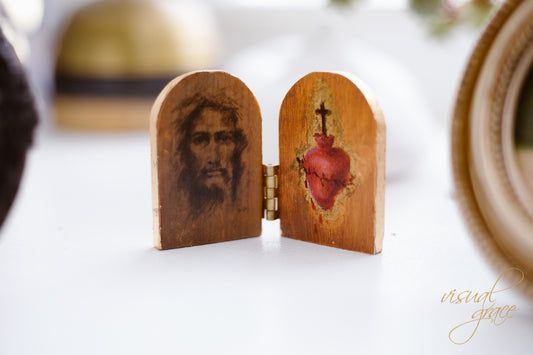 Face of Christ Diptychs | Original Mini Painting